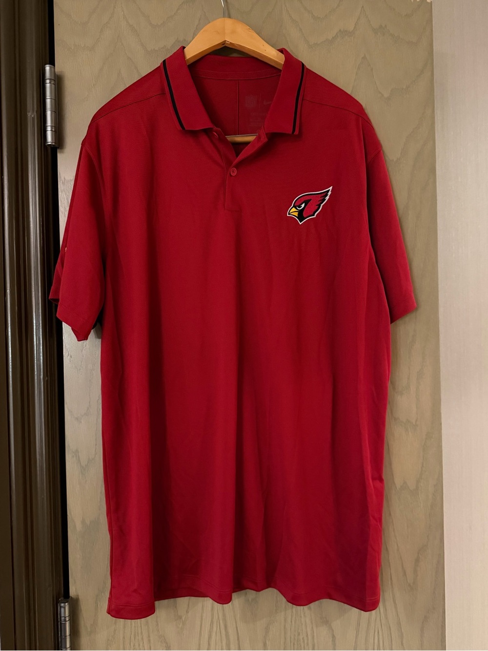 Nike Red Arizona Cardinals Polo with Embroidered Team Logo